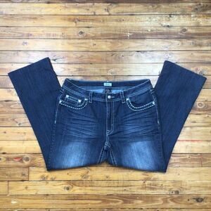 SUKO jeans bling bling size 12 high waited rhinestones